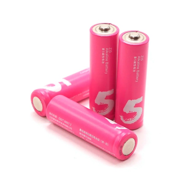 Батарейки алкалиновые ZMI Rainbow Zi5, AA, 4 шт., розовые